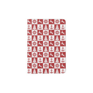 Nautical Christmas Passport Holder