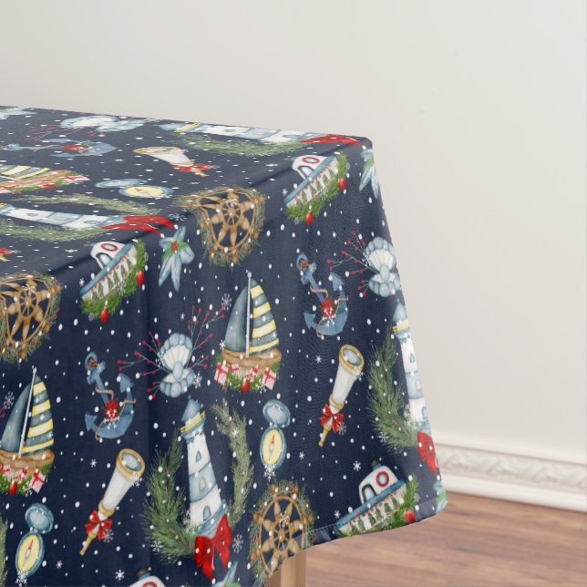 Nautical Christmas Tablecloth (In Situ)