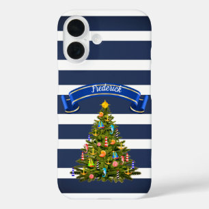 Nautical Christmas Tree Custom iPhone 16 Case