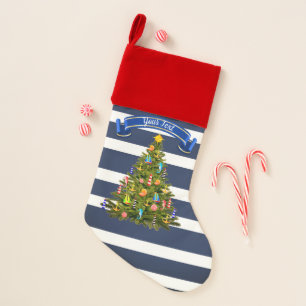 Nautical Christmas Tree Custom Christmas Stocking