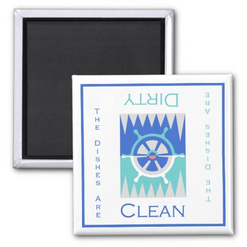 Nautical Clean or Dirty Dishwasher Magnet