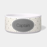 Nautical, Coastal, Anchor Design Pet Food Bowl<br><div class="desc">Not your average dog bowl, this nautical design makes for a unique pet food bowl. Great for cats or dogs. Personalize it with your pets name. PLEASE NOTE: DESIGNS: If you see a design you like, but it is not on a product you want, please contact me via the “ask...</div>