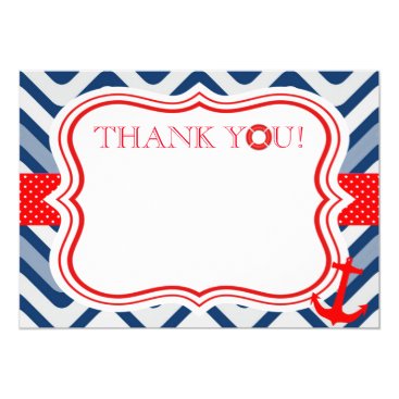 Nautical coastal beach sea neutral thank you card Nautical coastal beach sea neutral thank you card