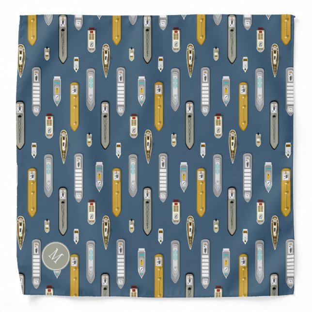 Nautical coastal boating ships On the River Bandana (Front)