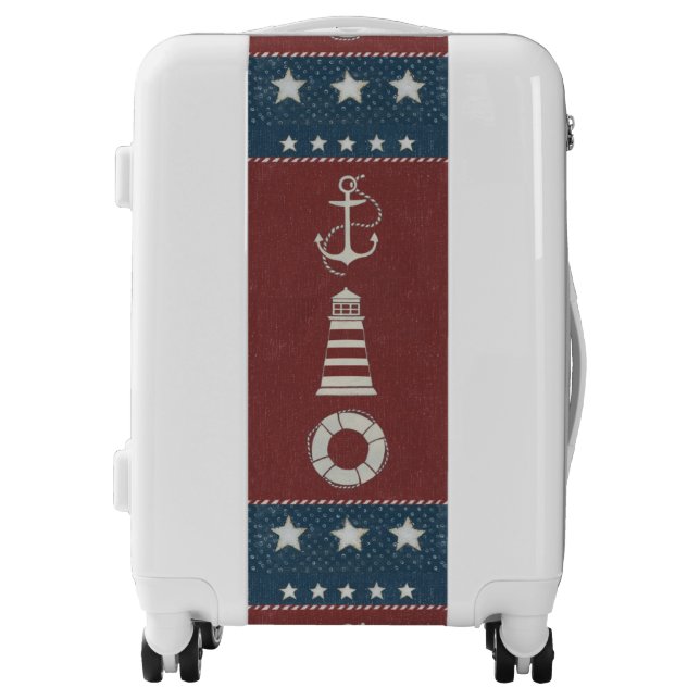 Nautical Collage 1 Luggage (Front)