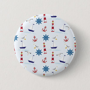 Nautical Collage Button