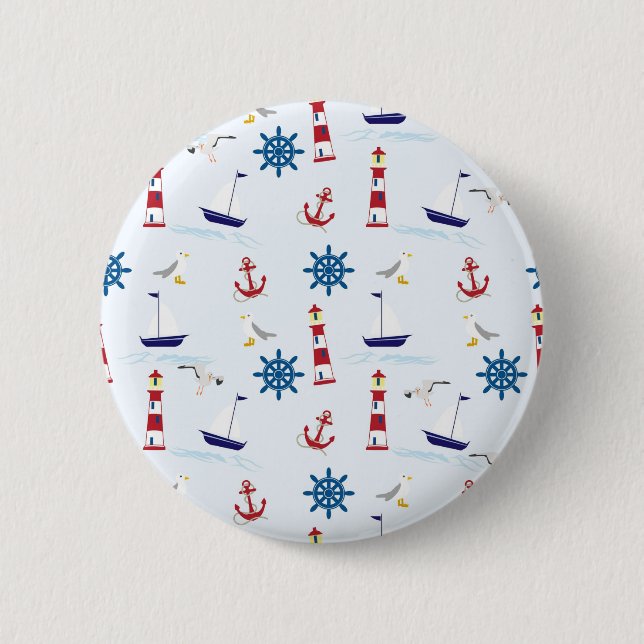 Nautical Collage Button (Front)