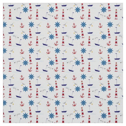 Nautical Collage Fabric