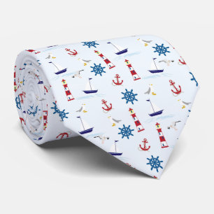 Nautical Collage Neck Tie