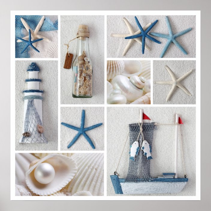 Nautical Collage Poster