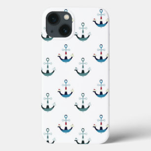 Nautical Colorful Anchors iPhone 13 Case