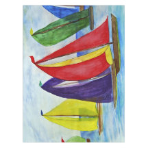Nautical Colorful Sails 