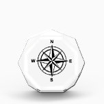 Nautical Compass Acrylic Award<br><div class="desc">Nautical Rose,  Nautical Compass - Navigation,  sailor</div>