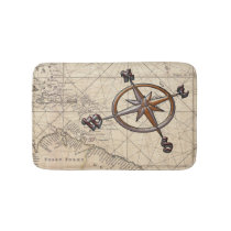 Nautical Compass Bathroom Mat