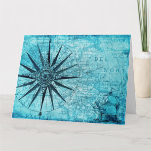 Nautical Compass Card