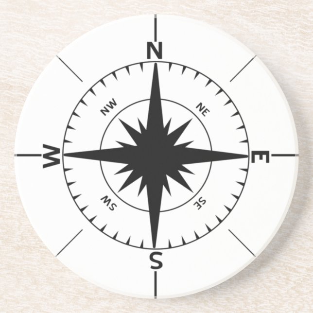 Nautical Compass Coaster (Front)