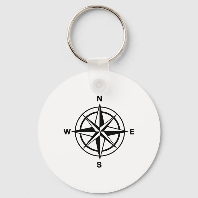 Nautical Compass Keychain (Front)