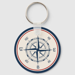 Nautical Compass Keychain