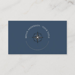 Nautical Compass Logo Business Card