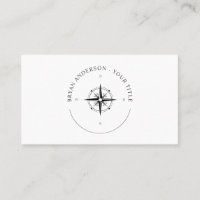 Nautical Compass Logo Business Card
