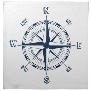 Nautical Compass Napkin