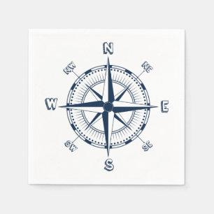 Nautical Compass Napkins