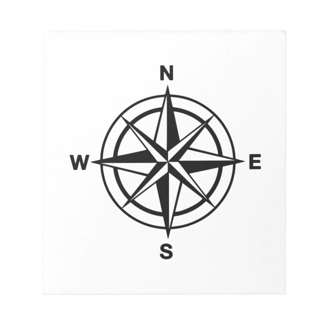 Nautical Compass Notepad (Front)