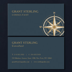 Nautical Compass Professional Business Card