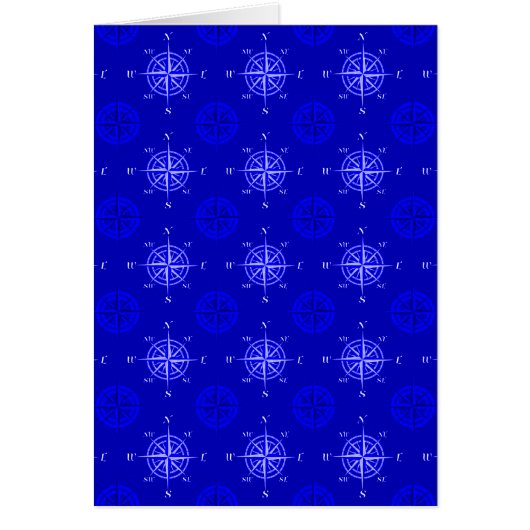 Nautical Compass Rose Cards (Front)