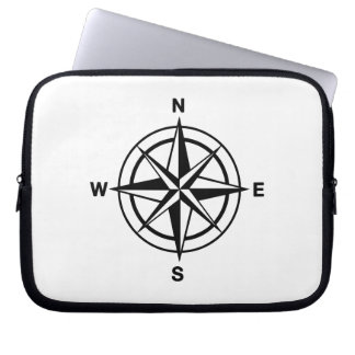 Nautical Compass Rose Laptop Sleeve