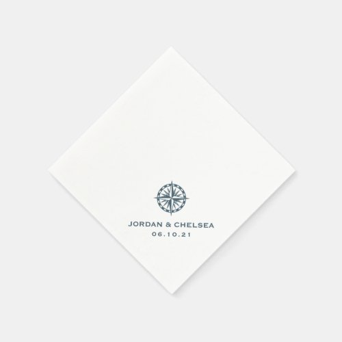 Nautical Compass Rose  Personalized Napkins