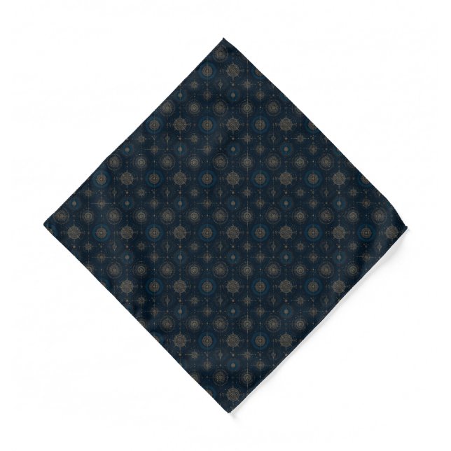 Nautical Compass Rose Suit Pocket Square or  Bandana (Front)