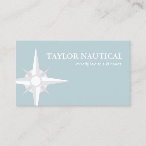 Nautical Compass Sailing and Boating Business Card