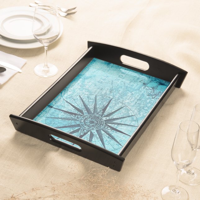 Nautical Compass Serving Tray (Front)