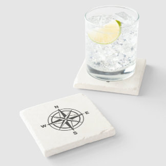 Nautical Compass Stone Coaster