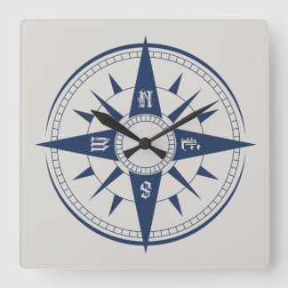 Nautical Compass Wall Clock