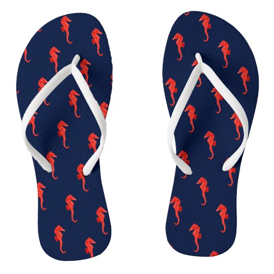 dark blue flip flops