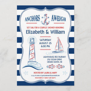 Nautical Couples Shower Invitation
