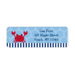 Nautical Crab Address Labels at Zazzle