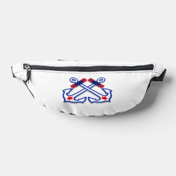 Nautical Crossed Anchors Fanny Pack by CaptainShoppe at Zazzle