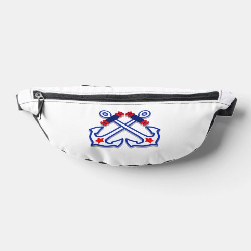Nautical Crossed Anchors Fanny Pack