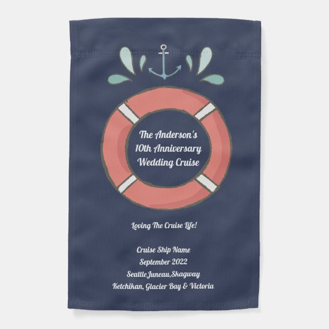 Nautical Cruise Decor Stateroom Door Sign  (Front)