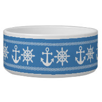 Nautical custom color pet bowls