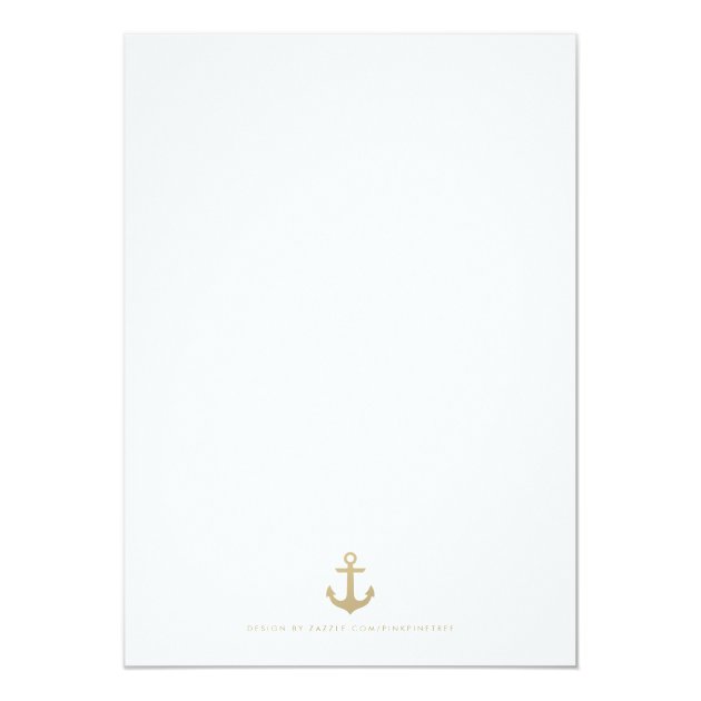 Nautical Custom Mint White Bridal Shower Invite