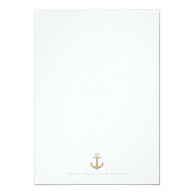 Nautical Custom Mint White Wedding Invitation