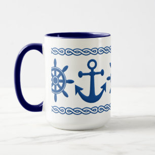 Nautical custom mug - choose style & color
