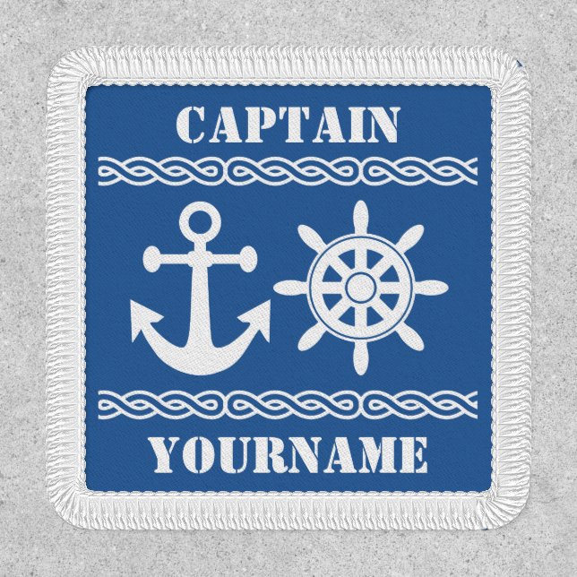 Nautical custom text & color patch (Front)