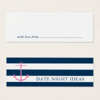 Nautical Date Night Idea Bridal Shower Game