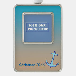 Nautical Dated Photo Ornament