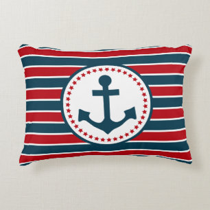 Nautical design accent pillow